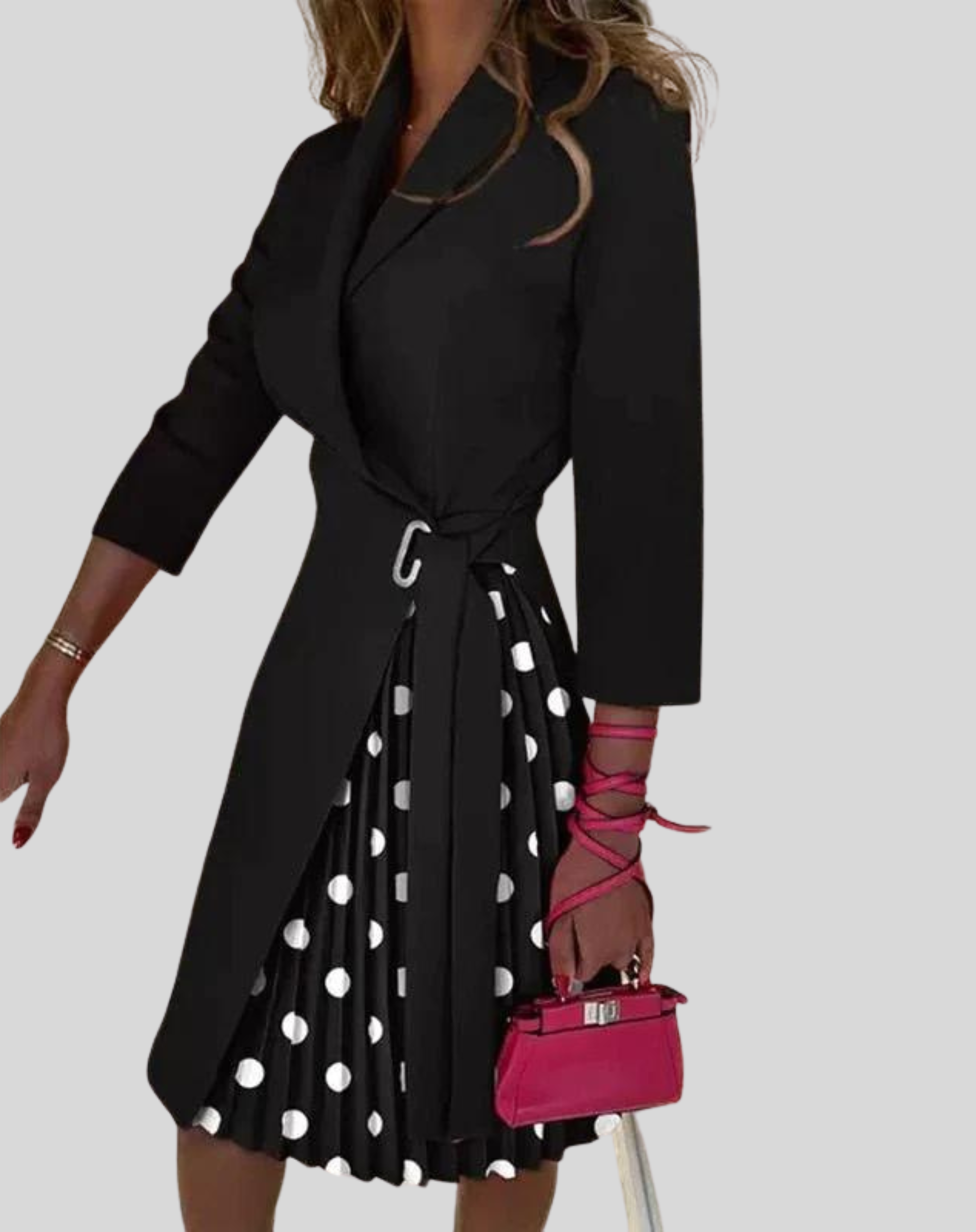 Modern Midi Dress with a Defined Waist for Women