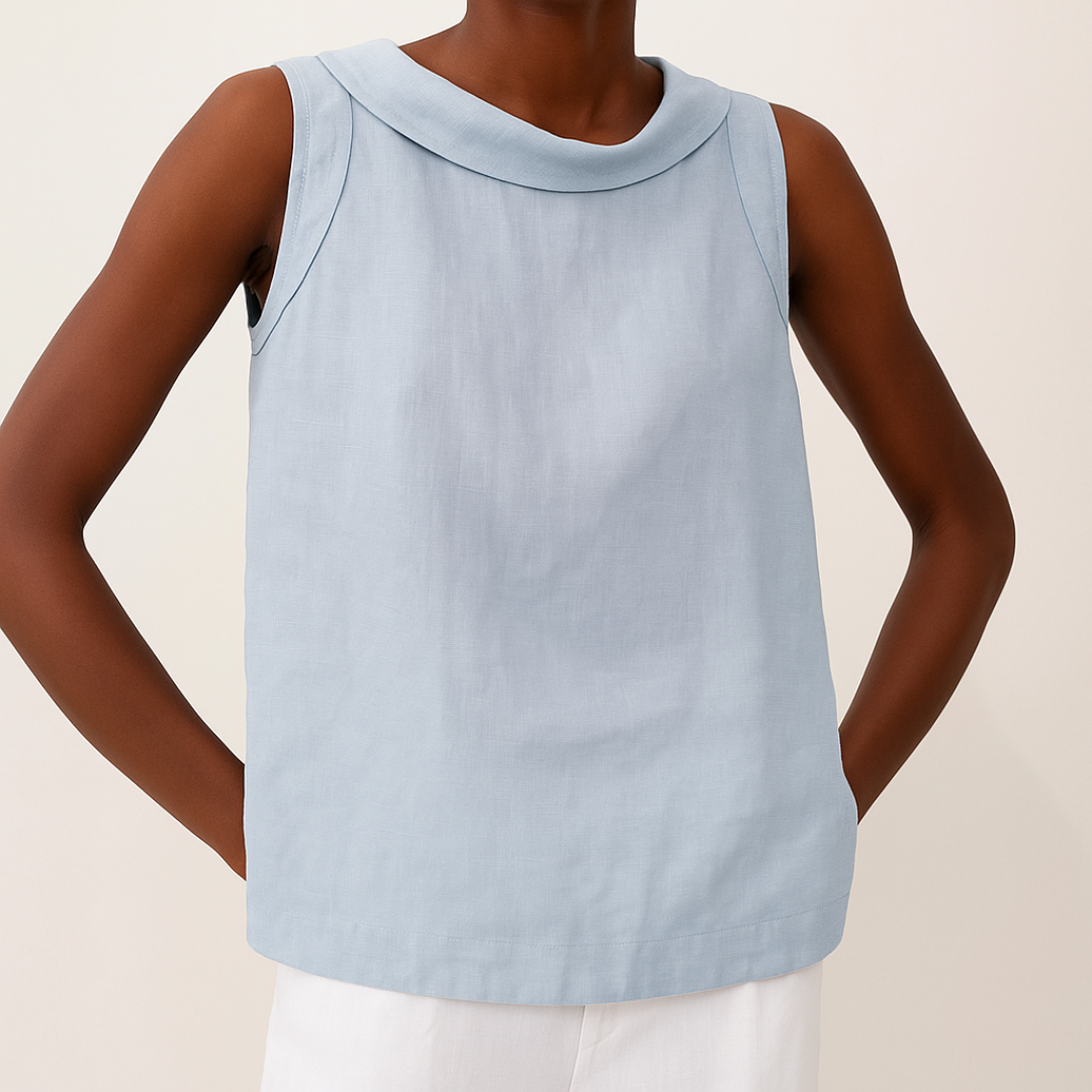 Blouse Sans Manches Fluide Chic