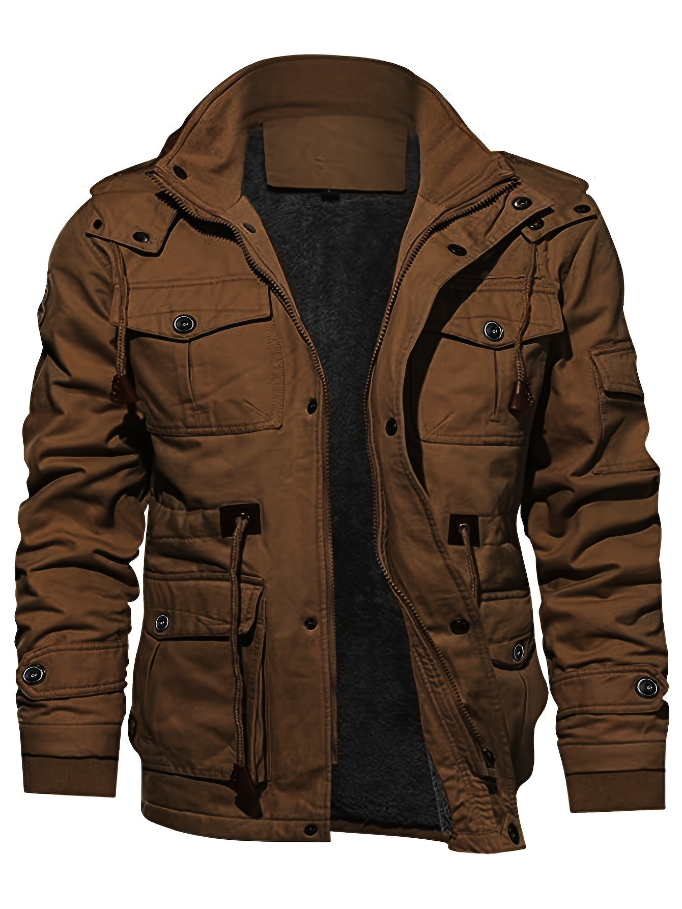 Parka con capucha resistente para hombre