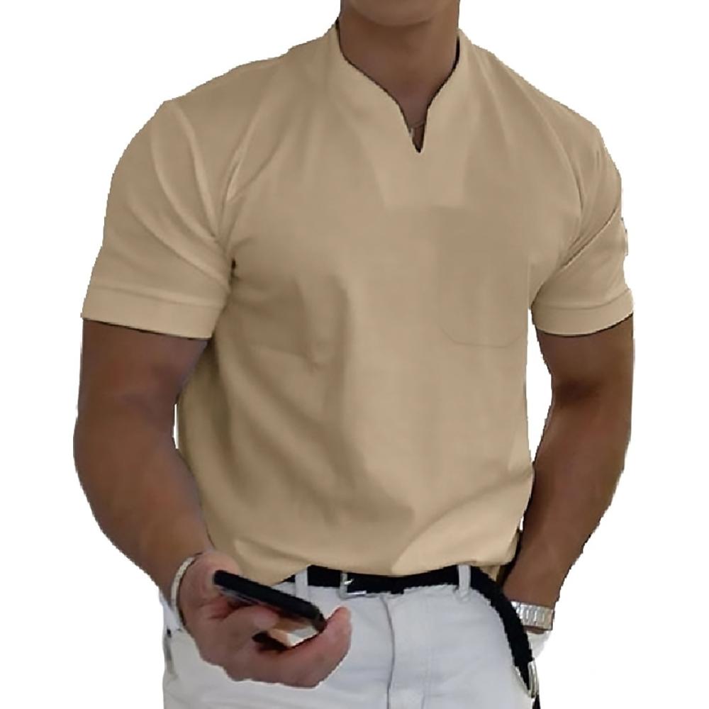 Men's Modern V-Neck Short Sleeve T-Shirt