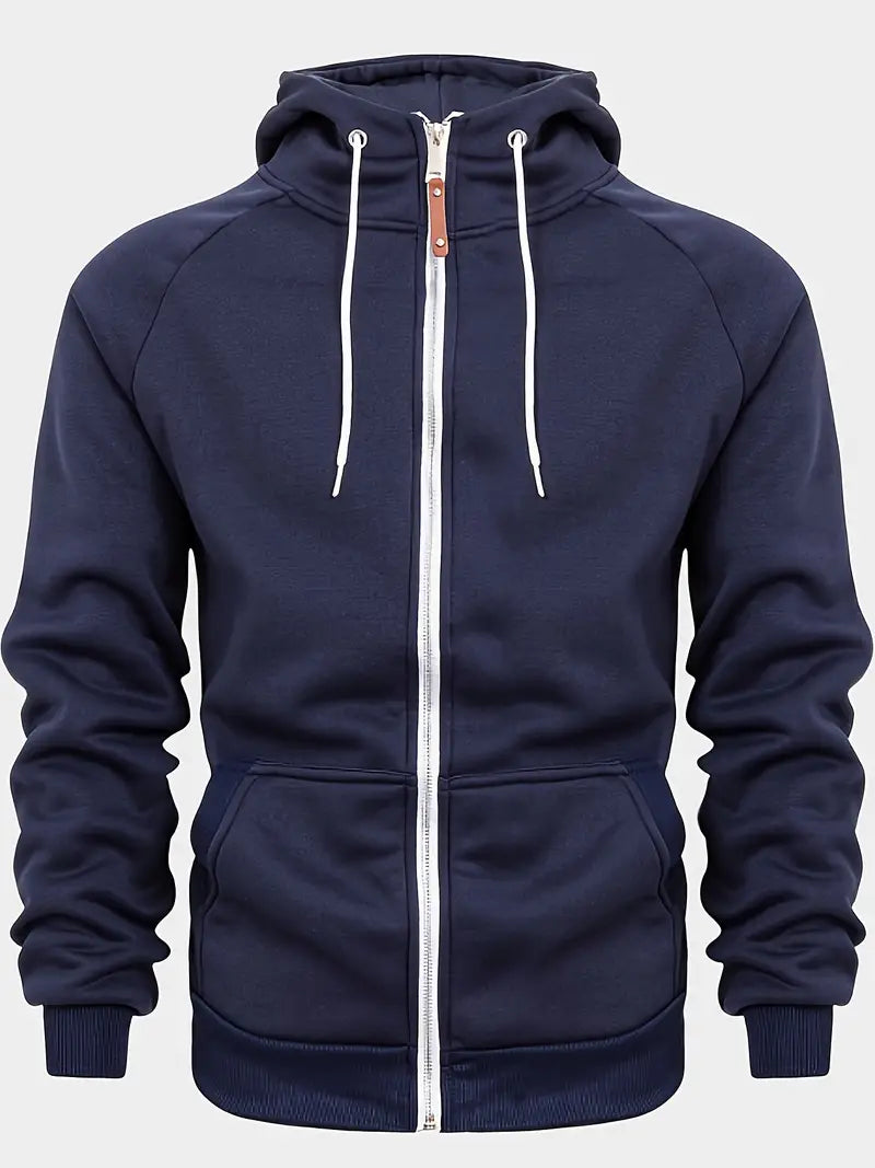 Men’s Casual and Comfortable Zip-Up Hoodie