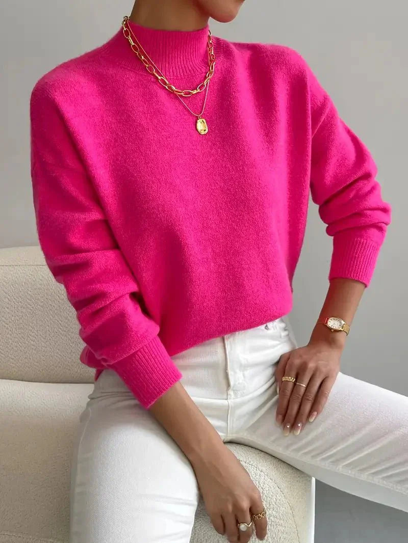 Women's Soft Knit Crew-Neck Sweater