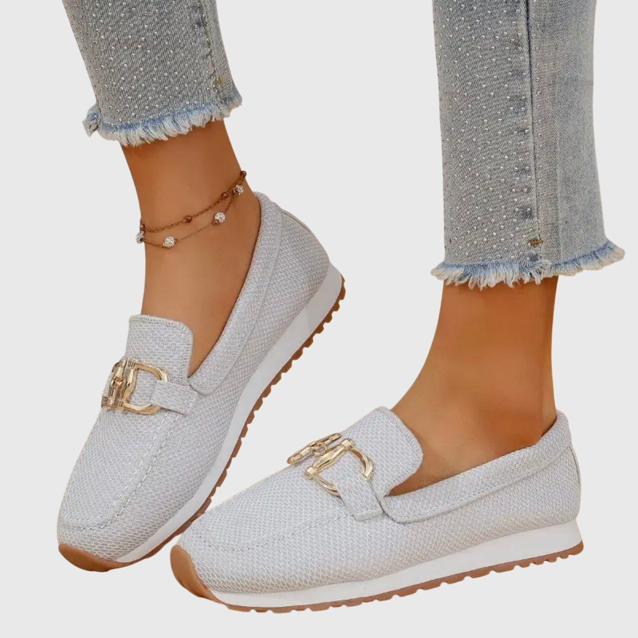 Casual Slip-On Moccasins with Flexible Sole and Comfortable Fit
