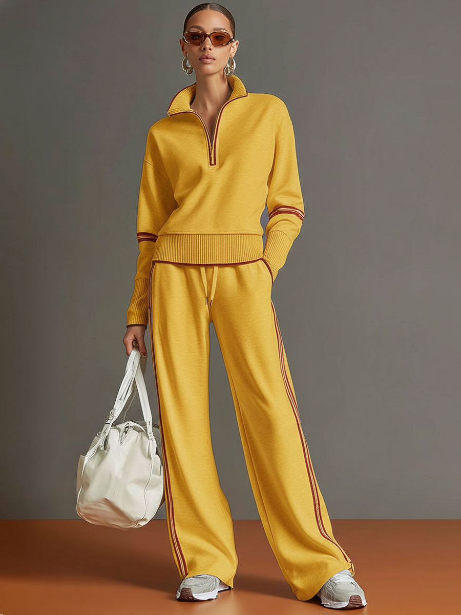 Women's Premium Half-Zip Jogging Set