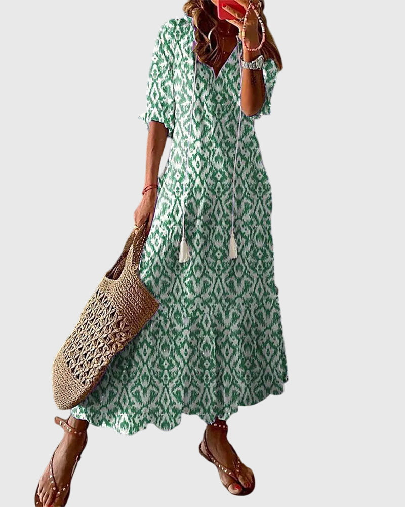 Amalia | Robe d'été bohème vintage