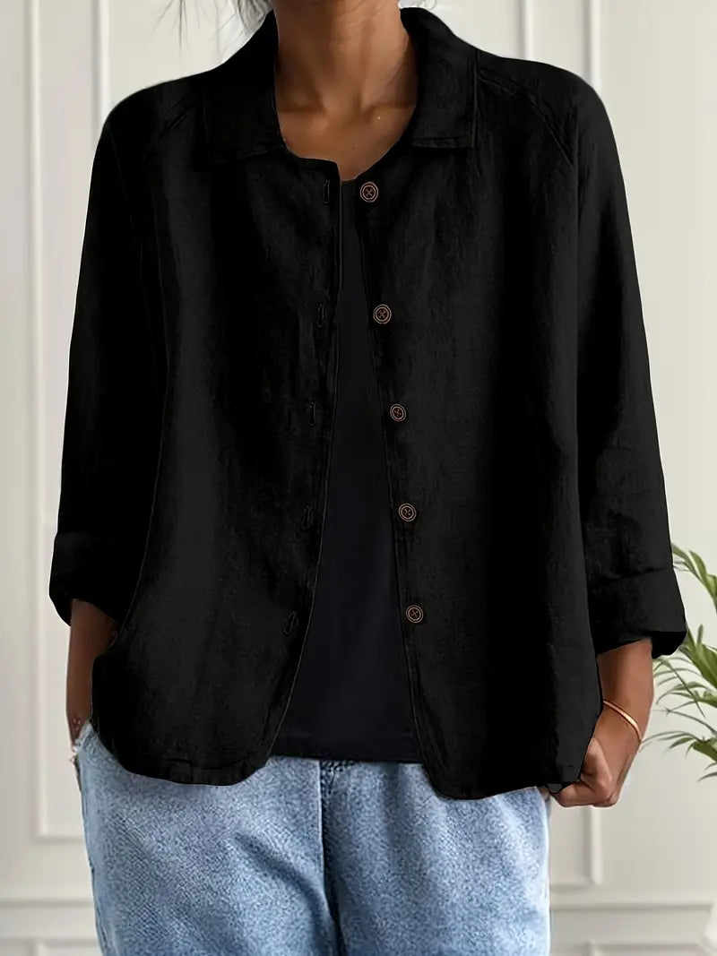 Chemise boutonnée légère à la coupe décontractée