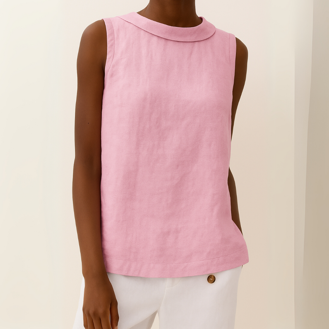 Blouse Sans Manches Fluide Chic