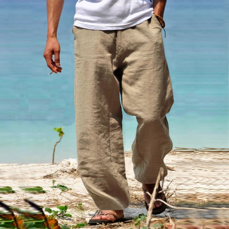 Men's Casual Wide Beach Pants