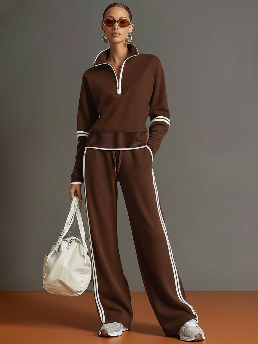 Women's Premium Half-Zip Jogging Set