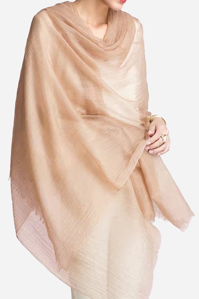 Chal envolvente suave y transparente de gran tamaño para mujer