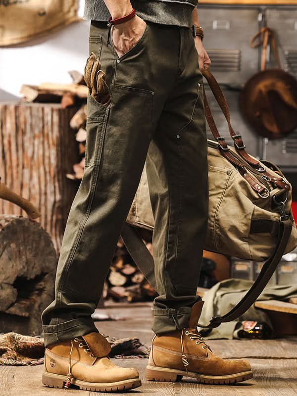 Men's Casual Cargo Pants with Pockets