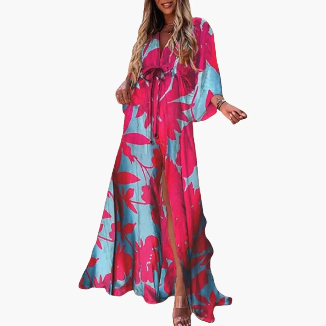 Maxi Femme Bohème Imprimée Robe Longue Fluide