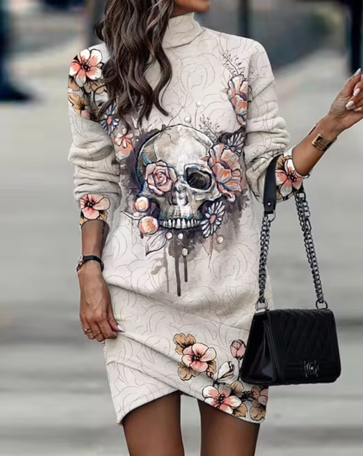Robe décontractée asymétrique pour femme