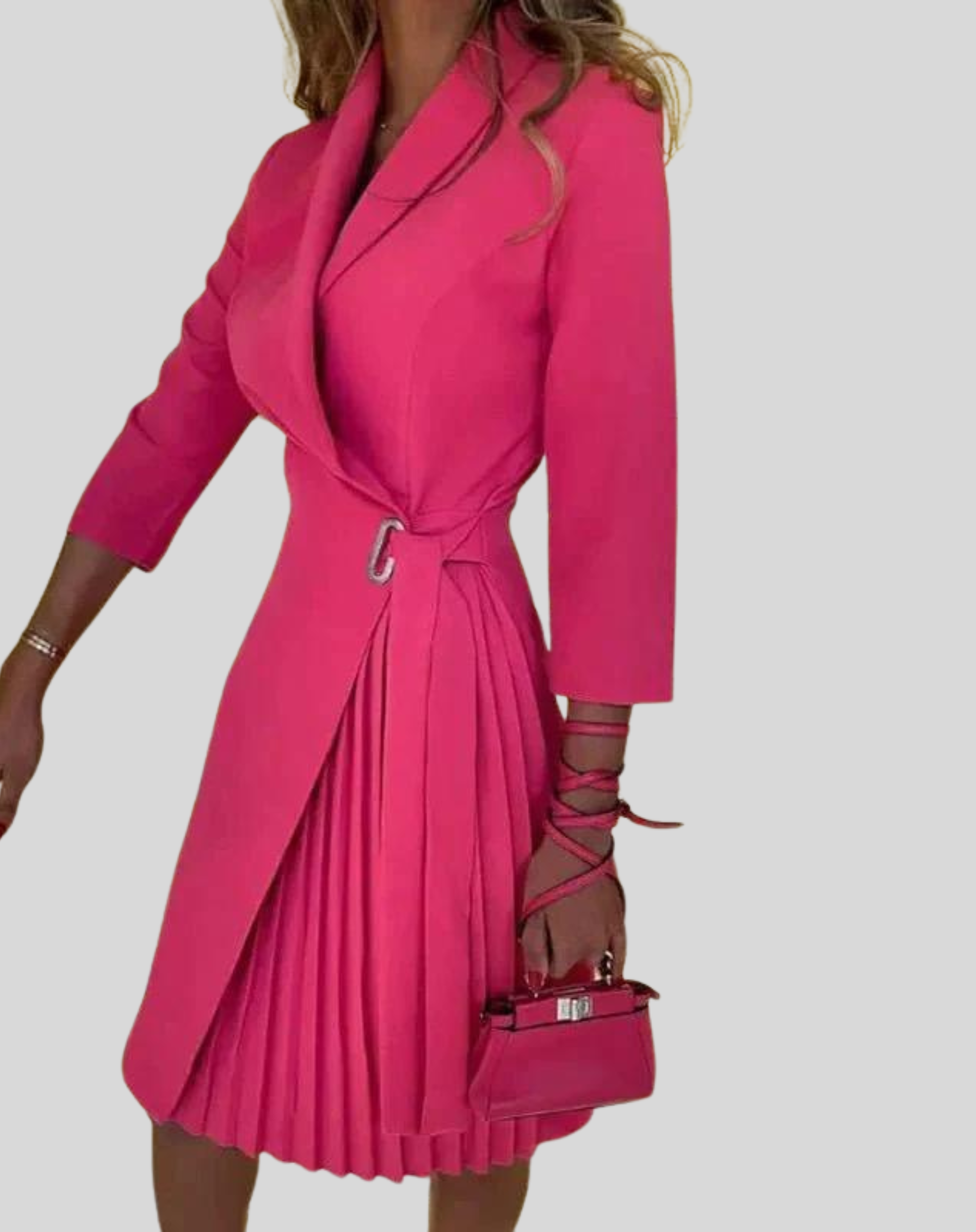 Modern Midi Dress with a Defined Waist for Women