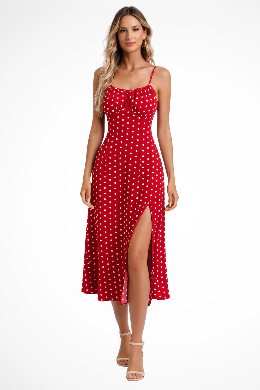 Robe Midi Bohème Fleurie Sans Manches Femme