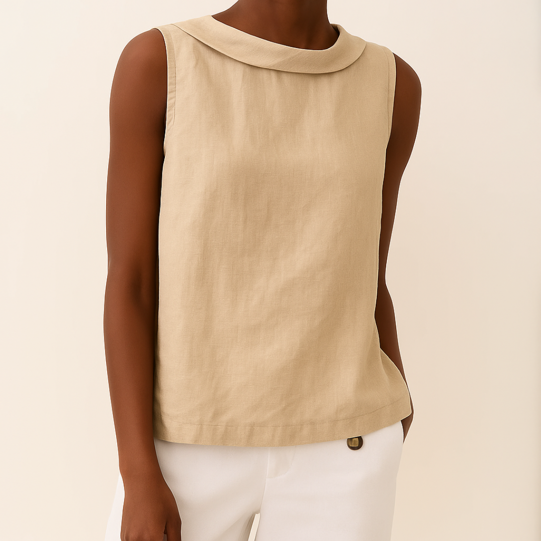 Blouse Sans Manches Fluide Chic