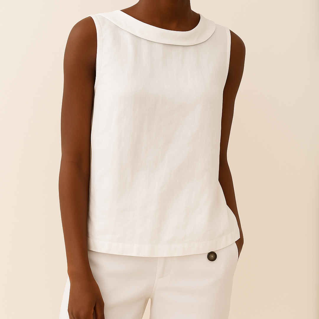 Blouse Sans Manches Fluide Chic