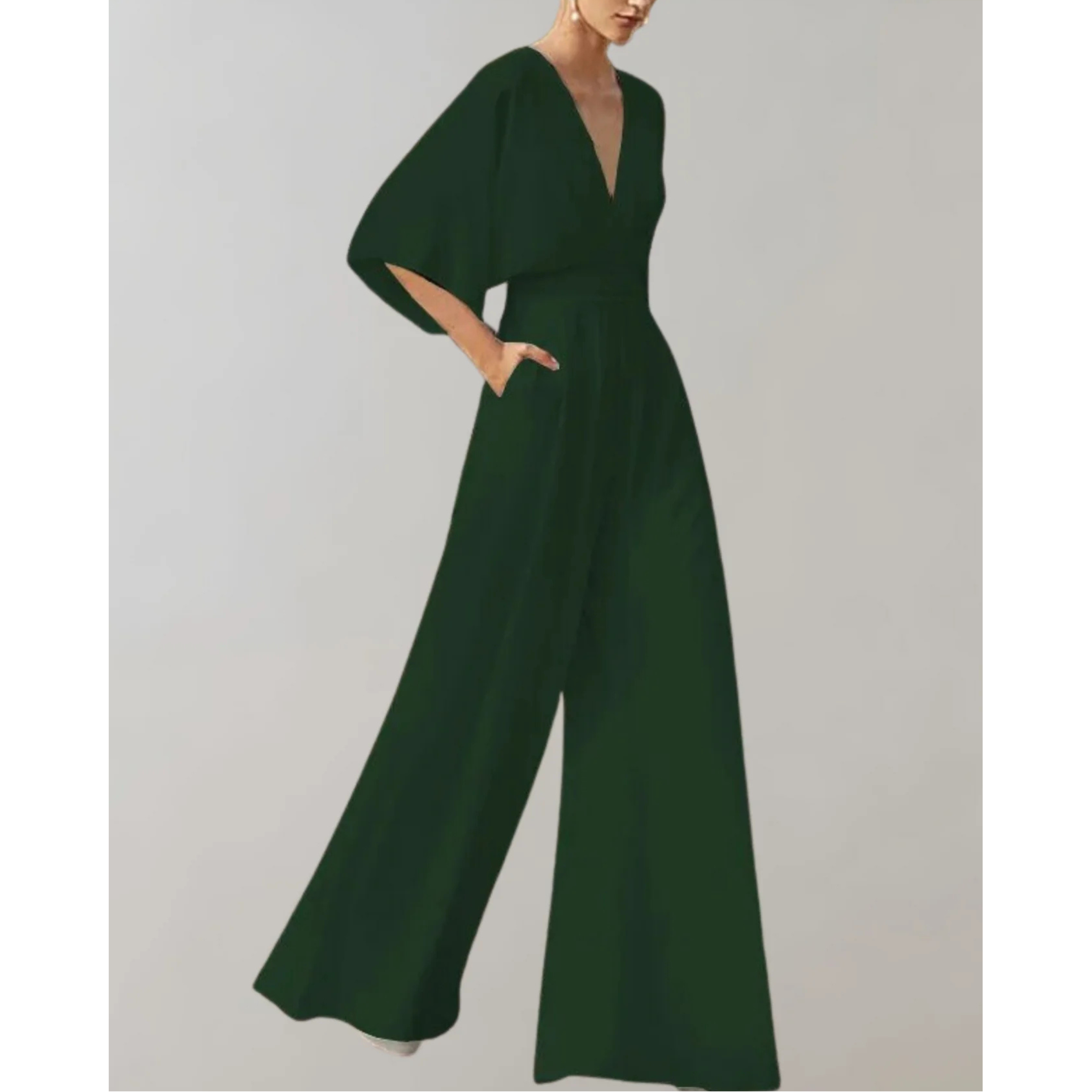 Combinaison Femme Fluide Col Cache-Cœur