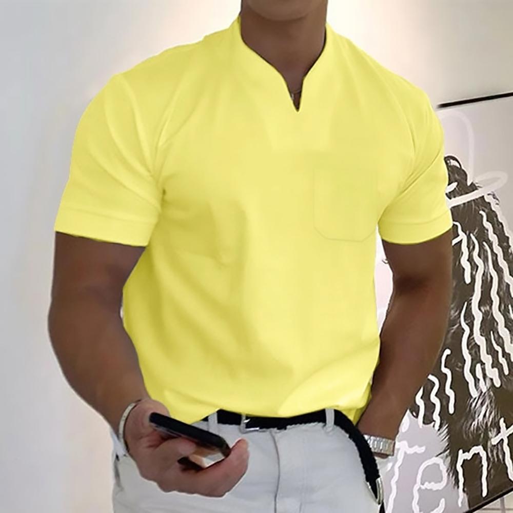 Men's Modern V-Neck Short Sleeve T-Shirt