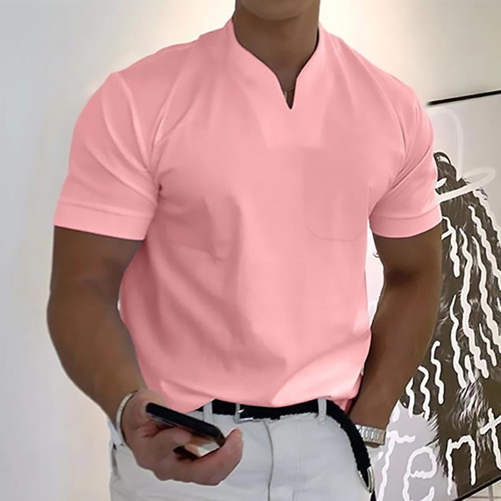 Men's Modern V-Neck Short Sleeve T-Shirt