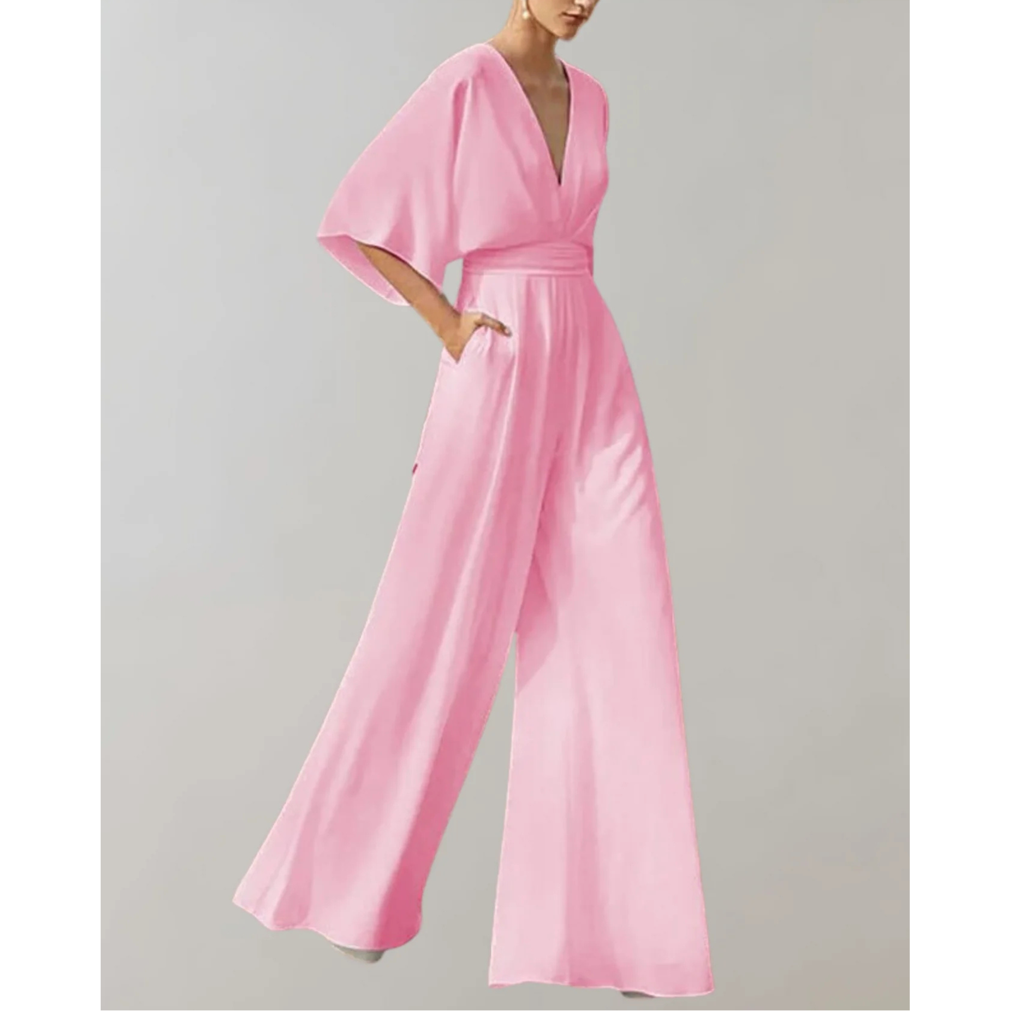 Combinaison Femme Fluide Col Cache-Cœur