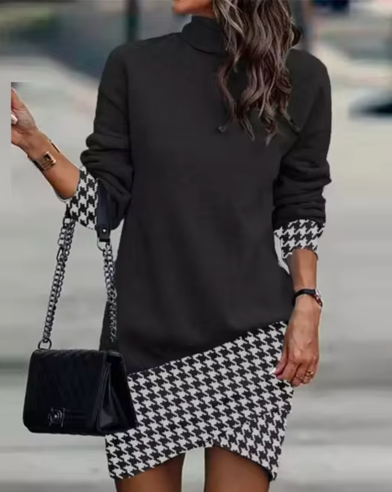 Robe décontractée asymétrique pour femme