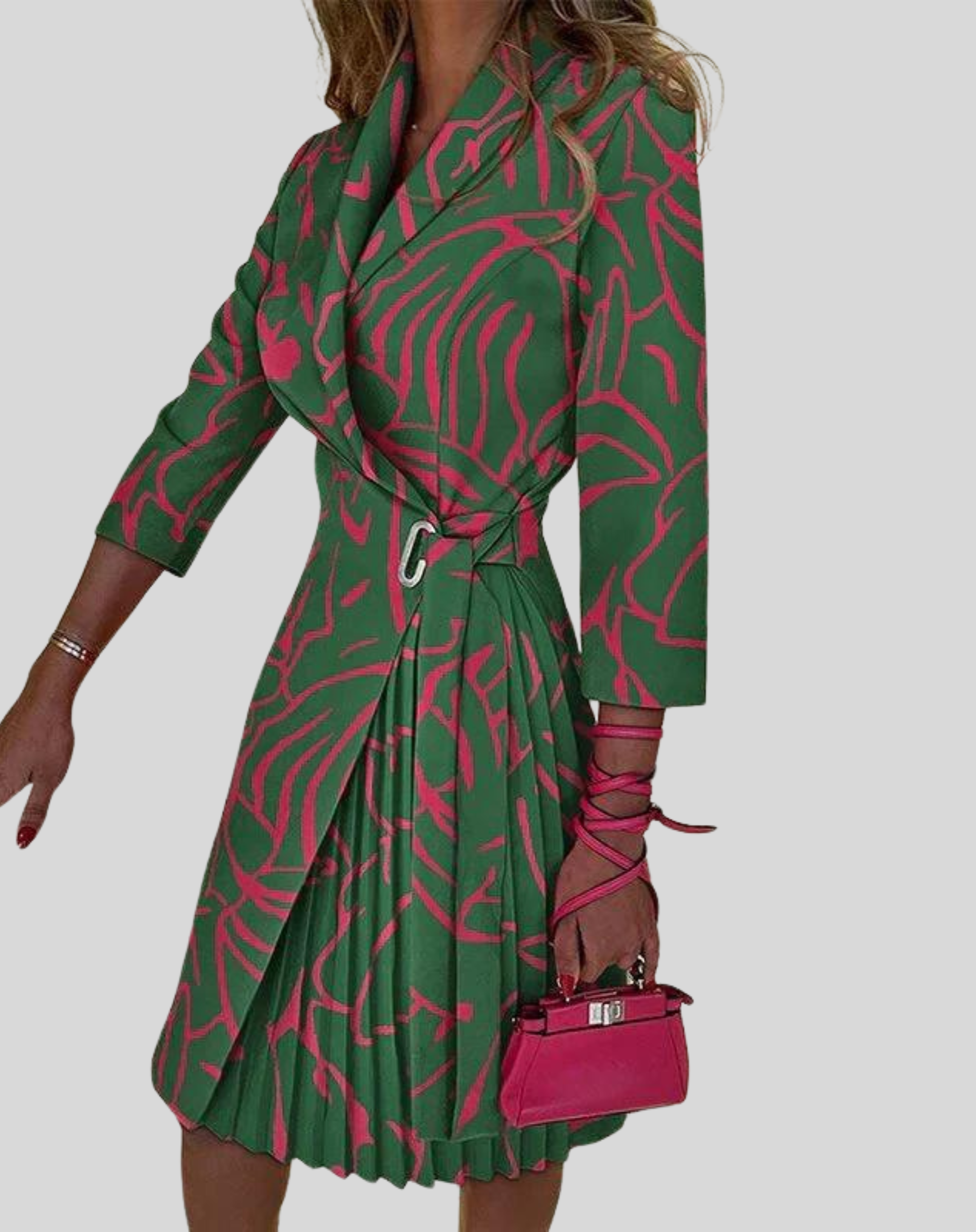 Modern Midi Dress with a Defined Waist for Women