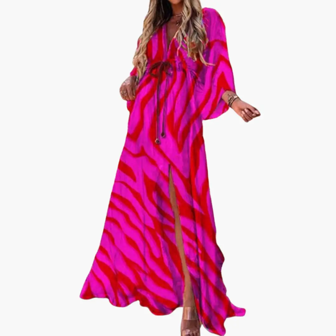 Maxi Femme Bohème Imprimée Robe Longue Fluide
