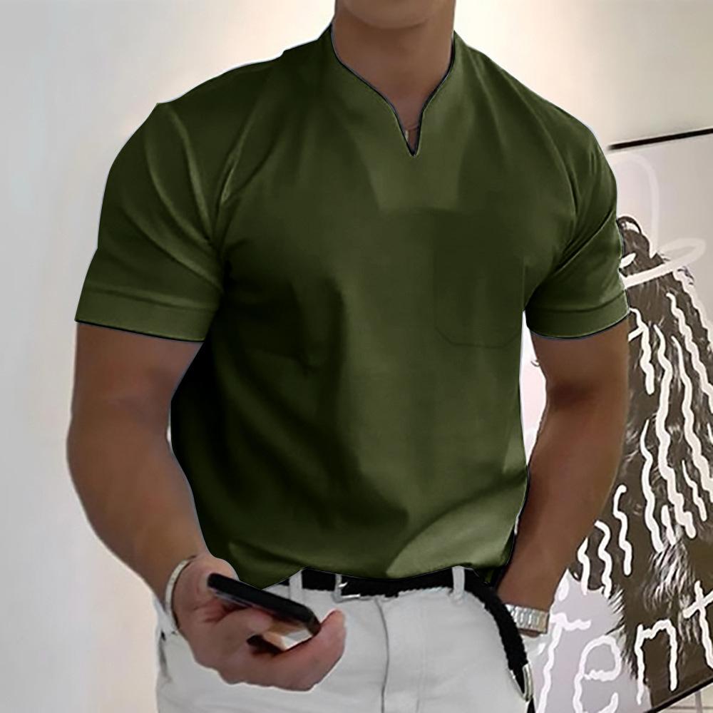 Men's Modern V-Neck Short Sleeve T-Shirt