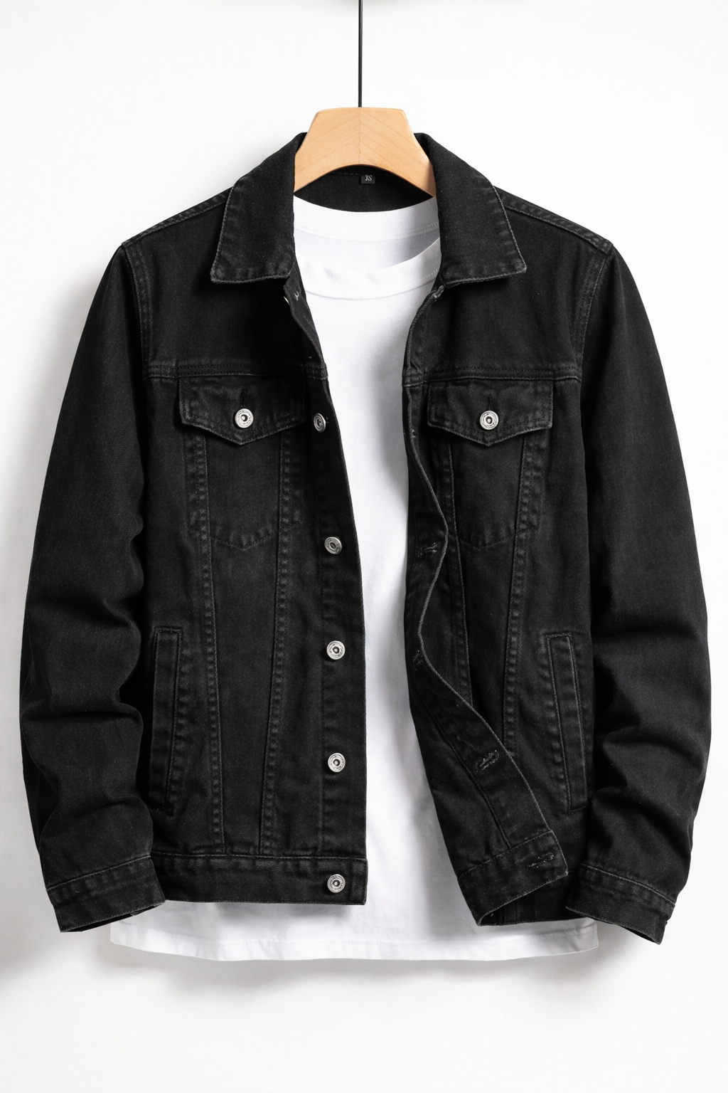 Veste en jean classique pour homme coupe regular