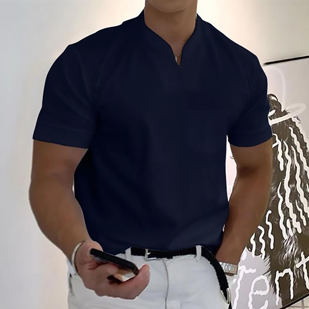 Men's Modern V-Neck Short Sleeve T-Shirt