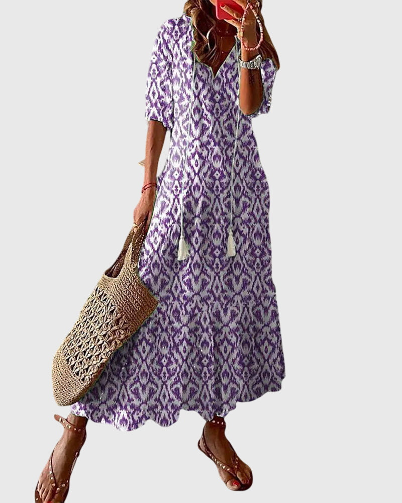 Amalia | Robe d'été bohème vintage