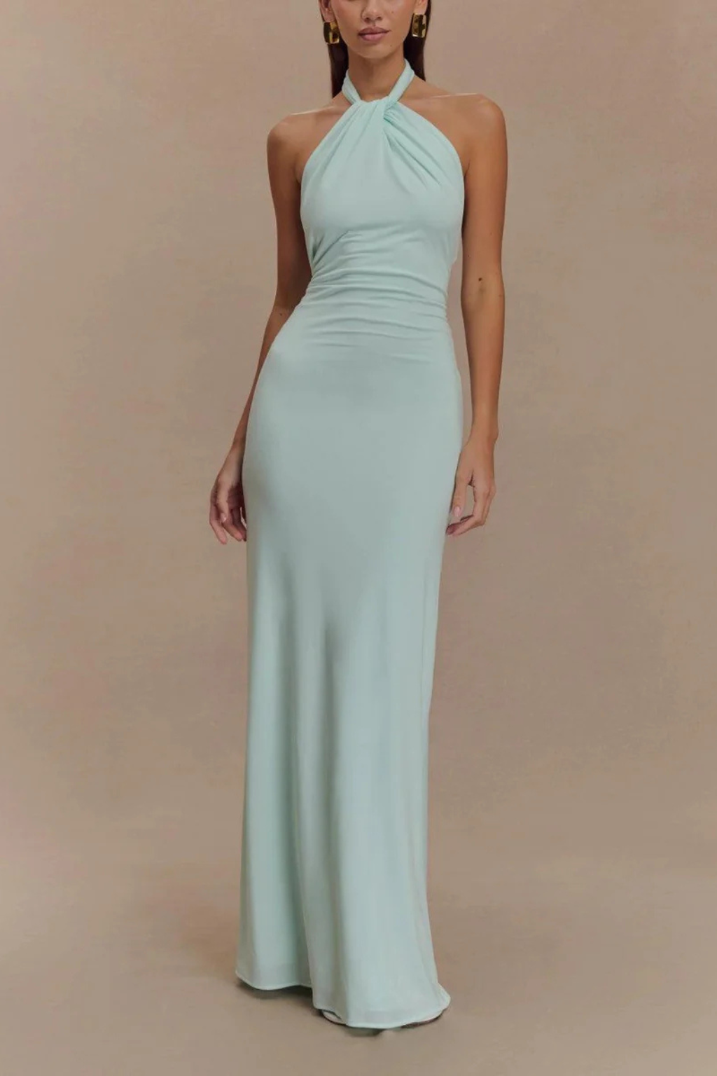 Vestido maxi de espalda descubierta para mujer para boda
