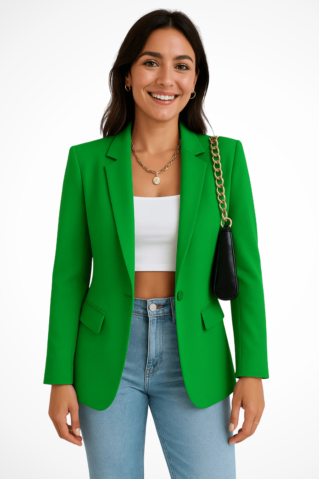 Blazer Élégant Coupe Tailleur pour Femme