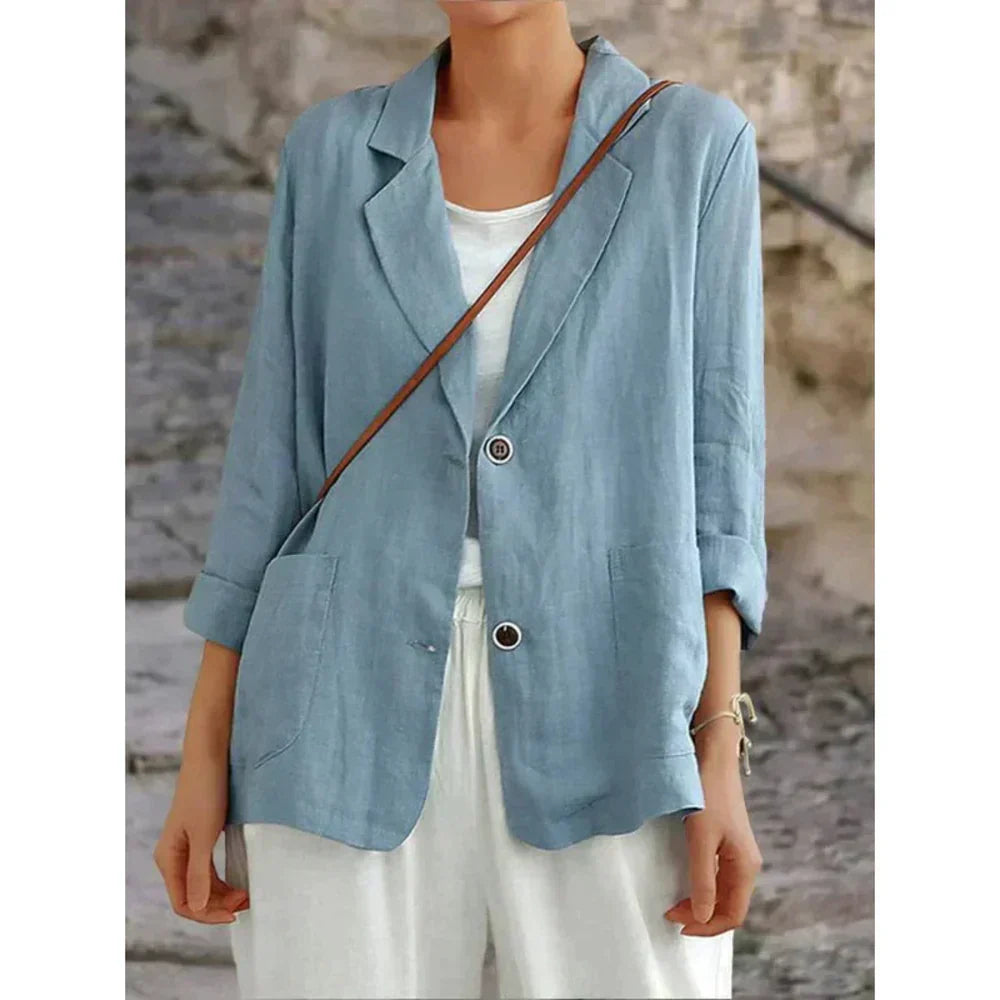 Cardigan Léger Boutonné Coupe Ample Décontracté pour Femme