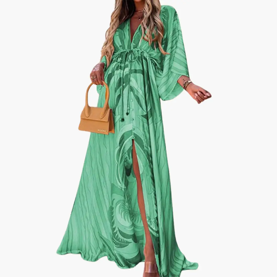 Maxi Femme Bohème Imprimée Robe Longue Fluide