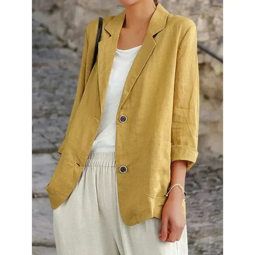 Cardigan Léger Boutonné Coupe Ample Décontracté pour Femme