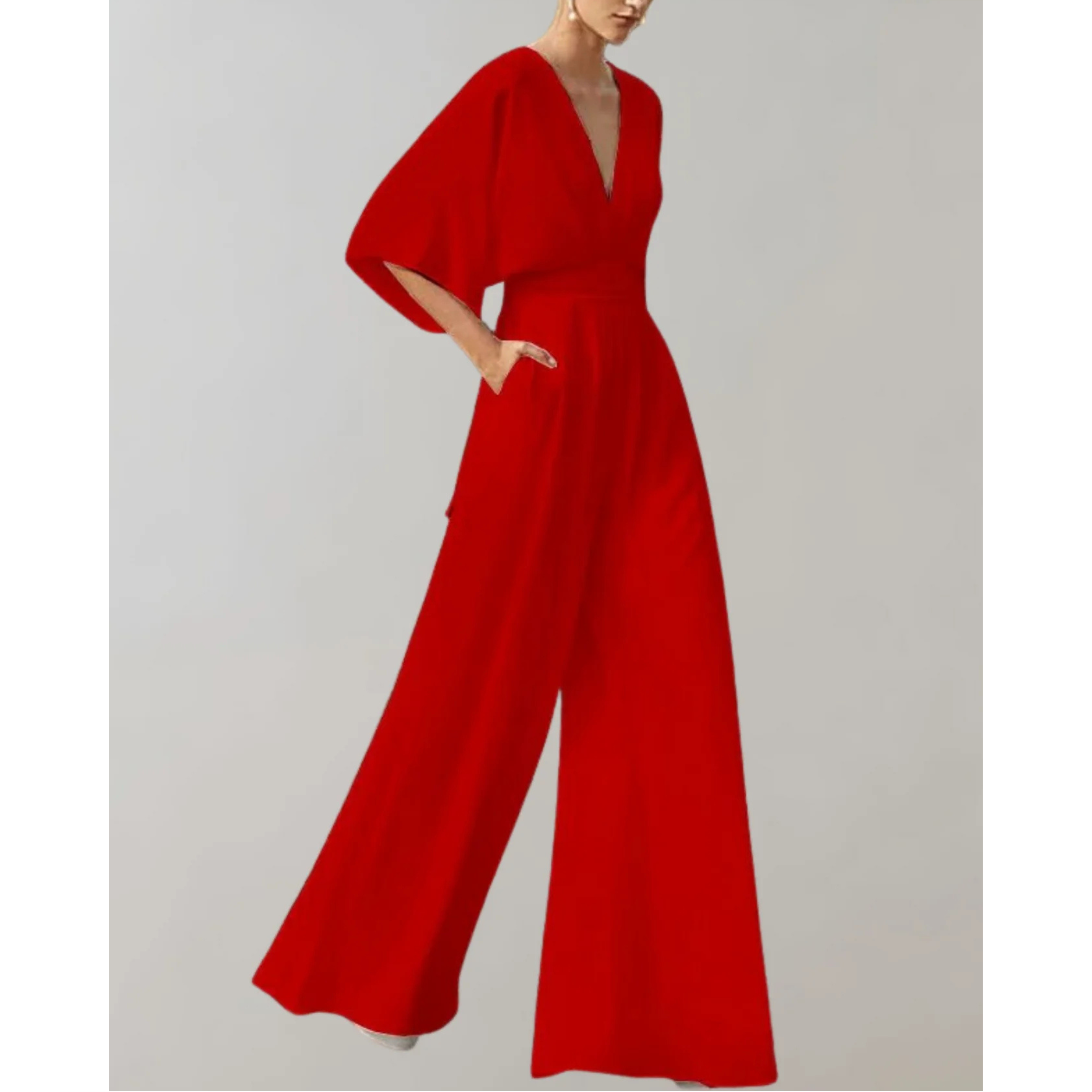 Combinaison Femme Fluide Col Cache-Cœur