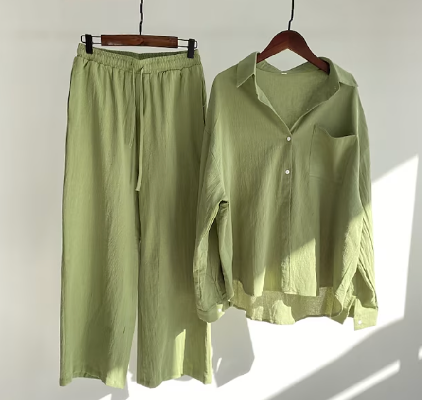 Ensemble Chemise et Pantalon Fluide pour Femme