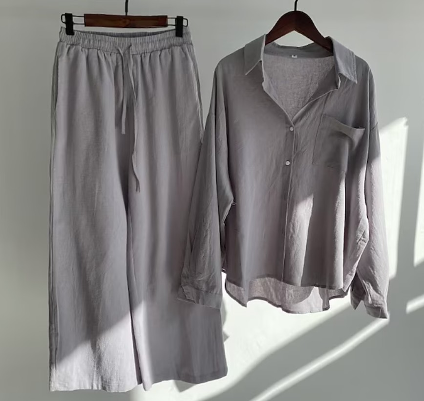 Ensemble Chemise et Pantalon Fluide pour Femme