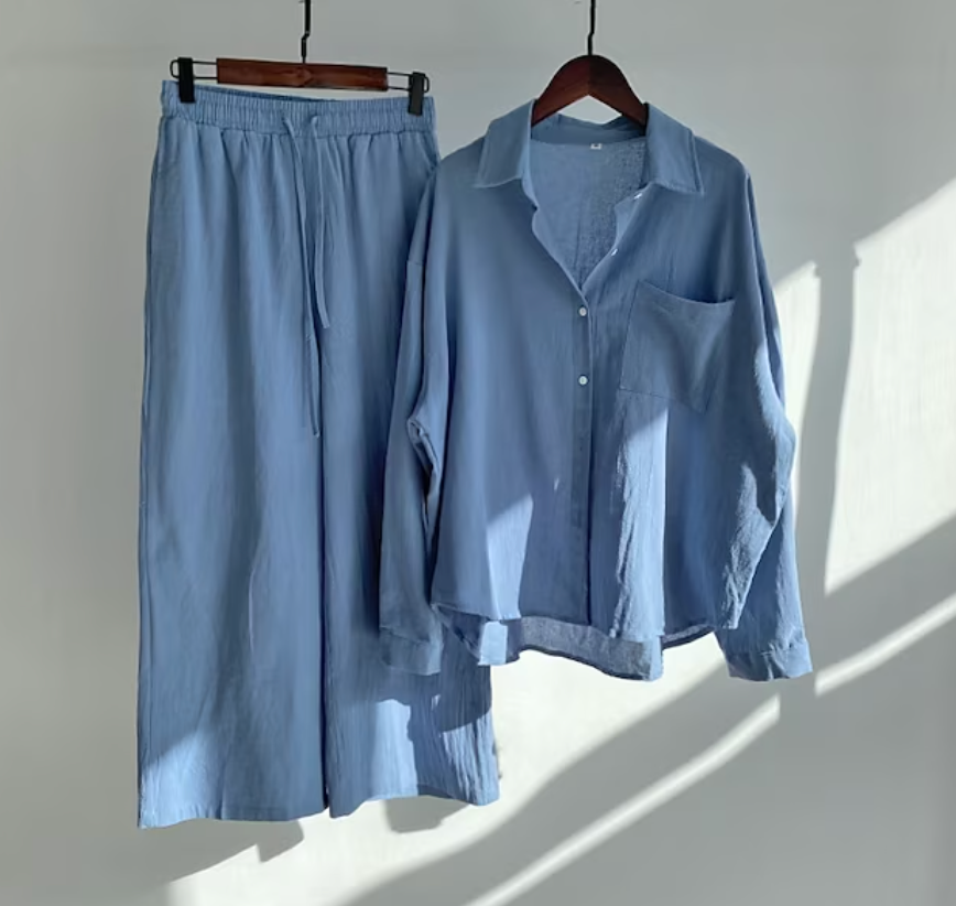 Ensemble Chemise et Pantalon Fluide pour Femme