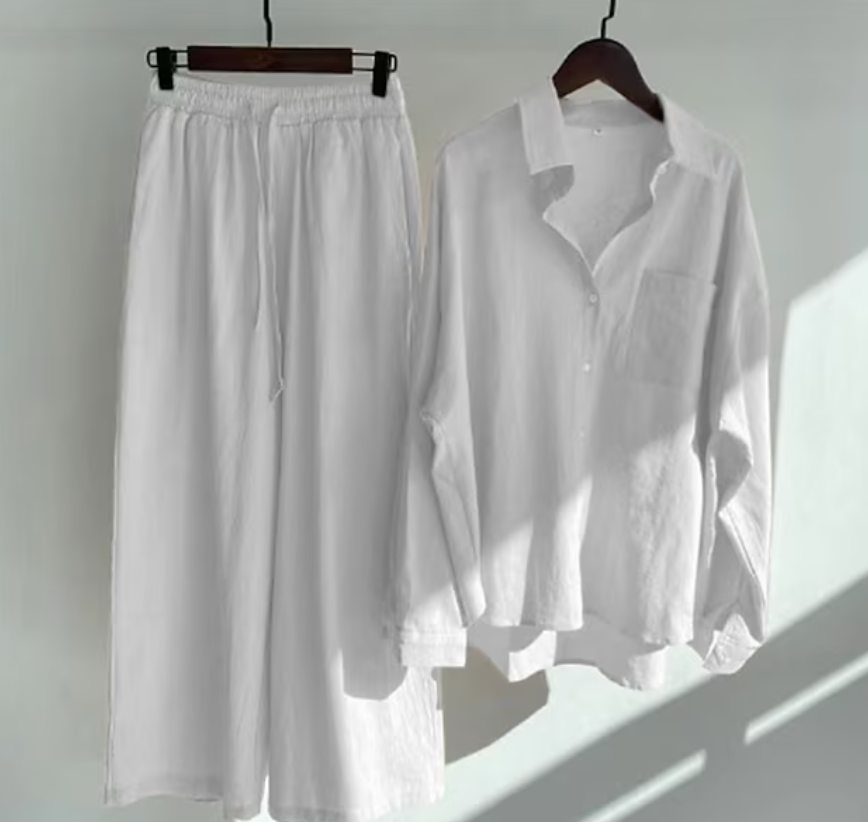 Ensemble Chemise et Pantalon Fluide pour Femme