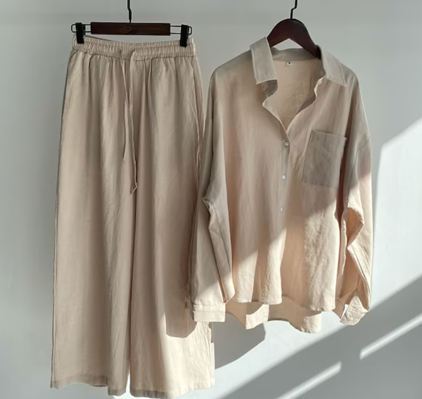 Ensemble Chemise et Pantalon Fluide pour Femme