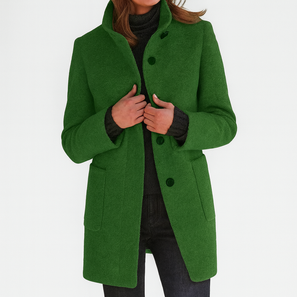 Elegant Mid-Length Women's Coat