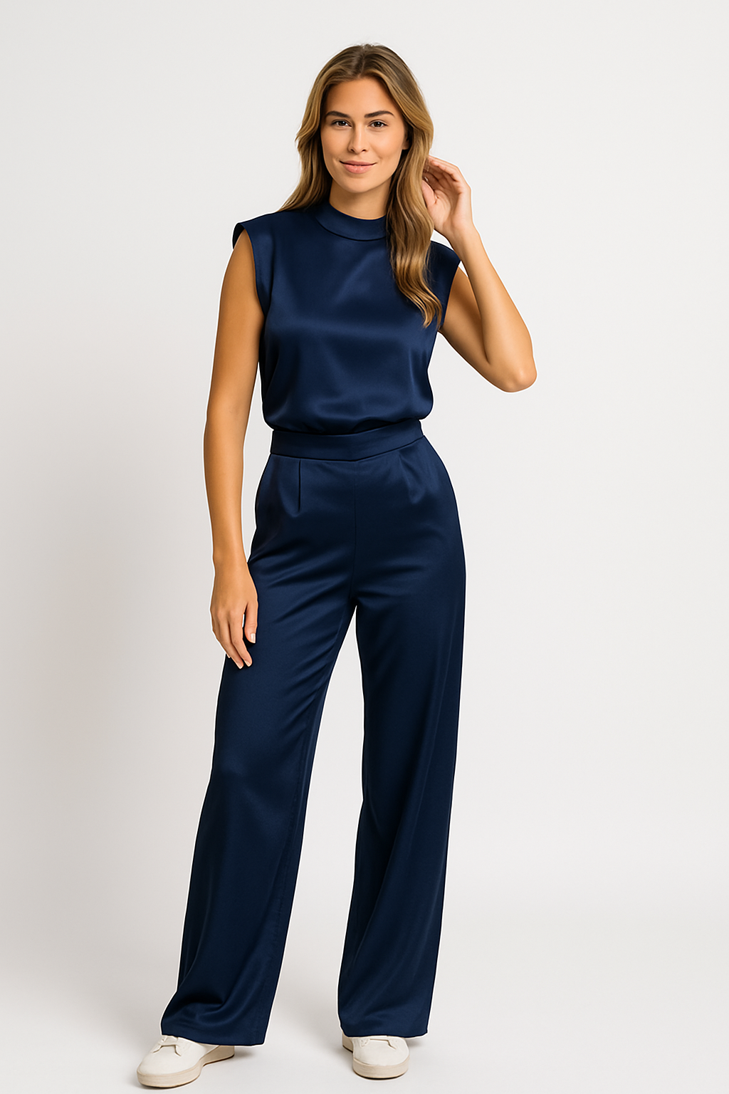 Combinaison Femme Élégante à Coupe Fluide