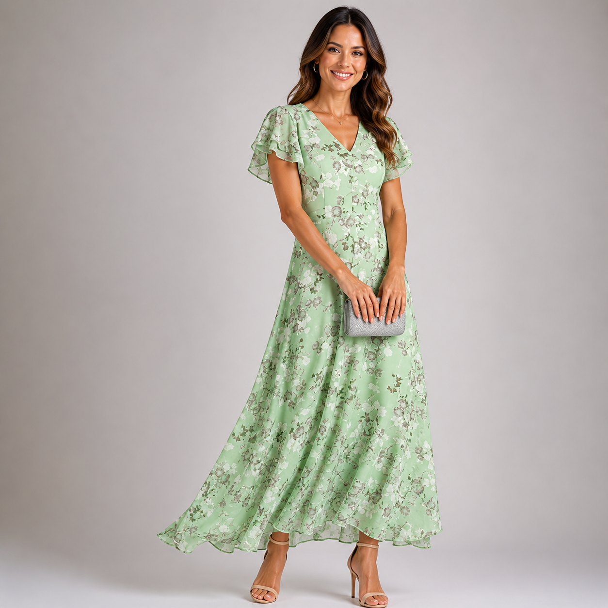 Robe Longue Romantique Fleurie Bohème Chic et Féminine pour Femme