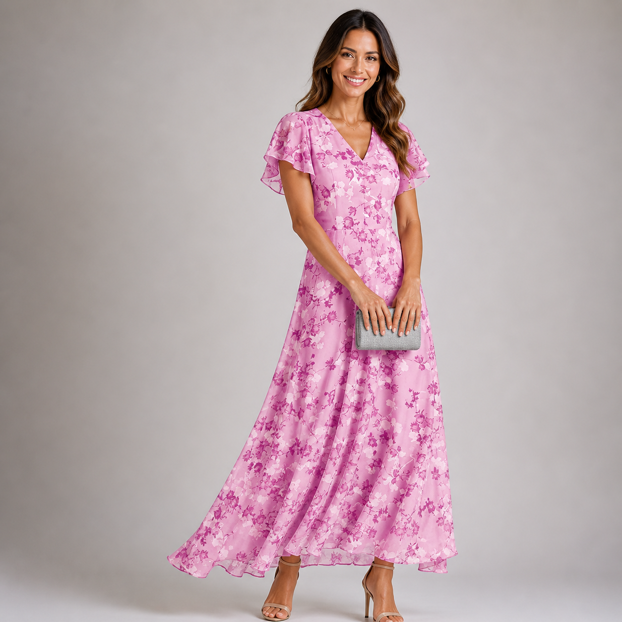 Robe Longue Romantique Fleurie Bohème Chic et Féminine pour Femme