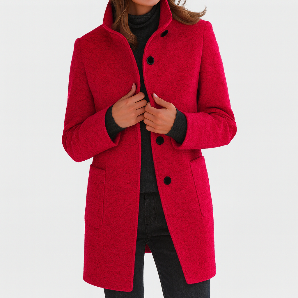 Elegant Mid-Length Women's Coat