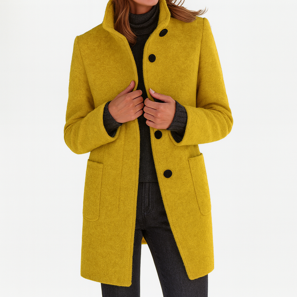 Elegant Mid-Length Women's Coat