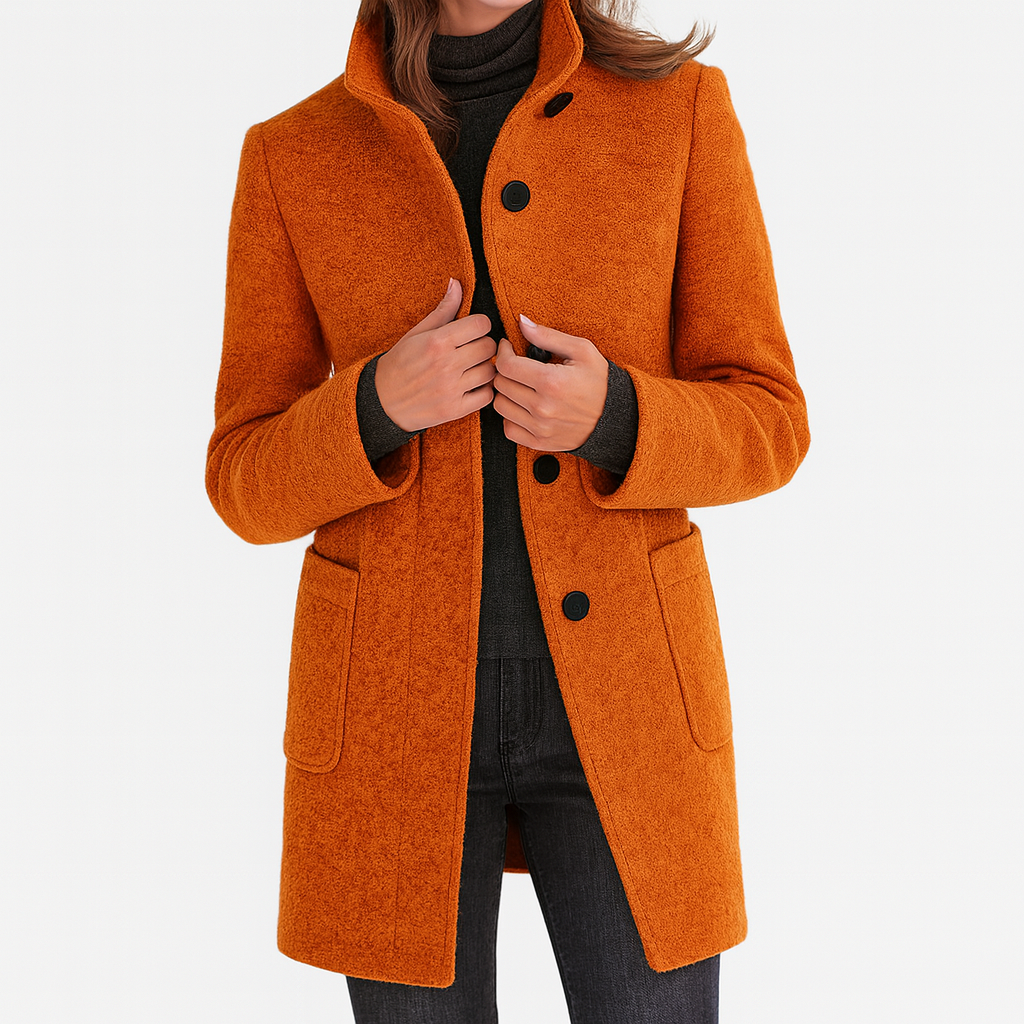 Elegant Mid-Length Women's Coat